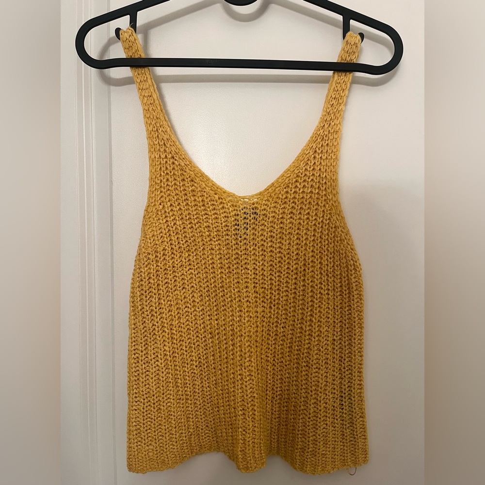 Knit Yellow Tank from Moon & Madison